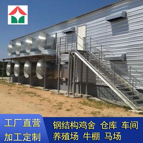 大型室内家禽牲畜养鸡场 设计建造保温钢结构鸡舍鸡棚